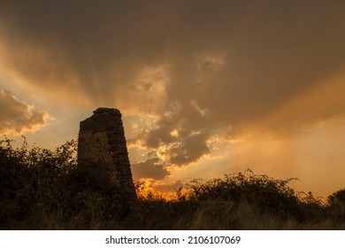 Sunset On Ancient Roman Road
Of Appian Way