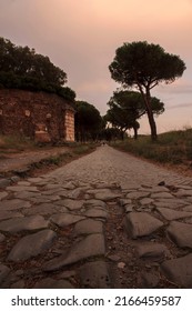 Sunset On Ancient Roman Road
Of Appian Way