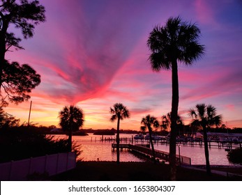 Sunset On The Anclote River Tarpon Springs Florida 