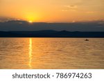 Sunset on the Balaton Lake, Hunary