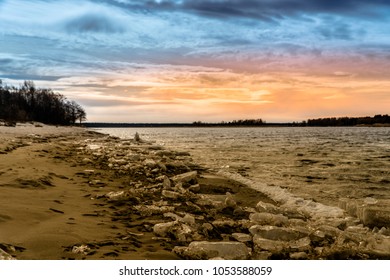 Sunset on beach