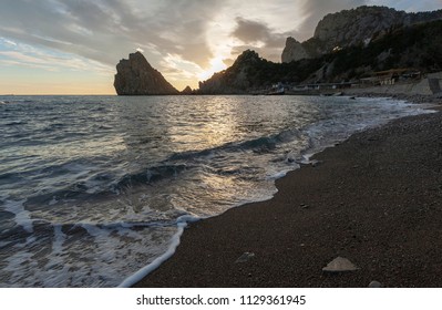 sunset on the beach
