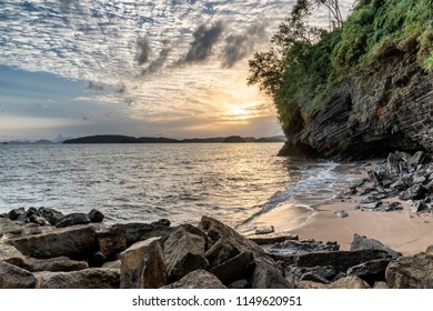 sunset on the beach