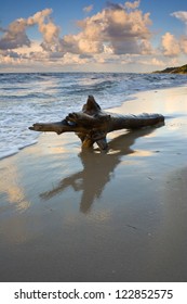 sunset on the beach