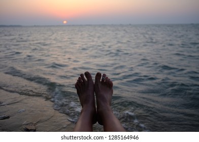 Sunset on the beach