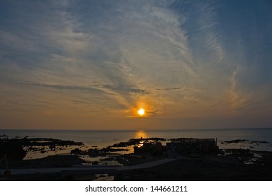 Sunset on beach