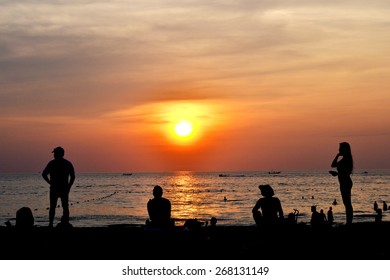 sunset on beach
