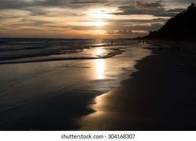 Sunset on the Beach.