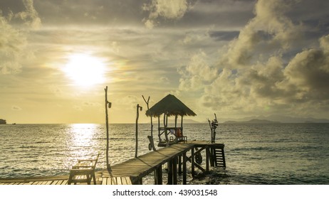 Sunset on the beach