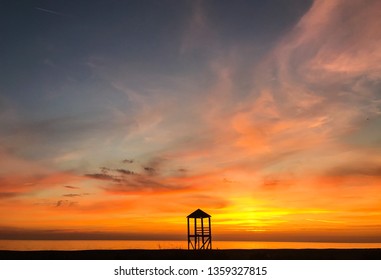 Sunset On The Beach / Ada Bojana, Montenegro