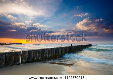 Image, Stock Photo Long time exposure of one hand on keyboard