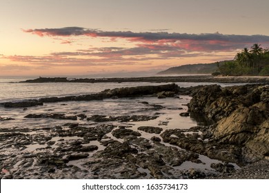 Sunset on a beach in the Nicoya Peninsula, Costa Rica