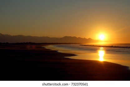 Sunset On The Beach In Puerto Arista, Chiapas, Mexico