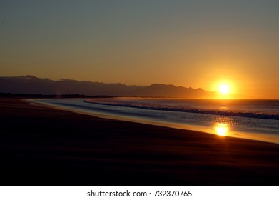 Sunset On The Beach In Puerto Arista, Chiapas, Mexico