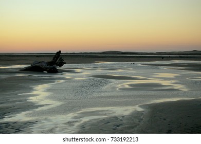 Sunset On The Beach In Puerto Arista, Chiapas, Mexico