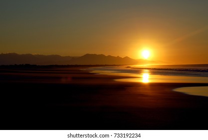 Sunset On The Beach In Puerto Arista, Chiapas, Mexico