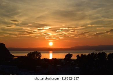 sunset on the beatch