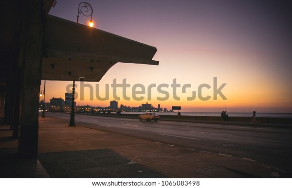 sunset on the\
boardwalk