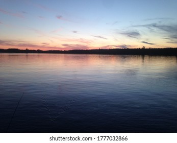 Sunset On The Boundary Waters, Minnesota.