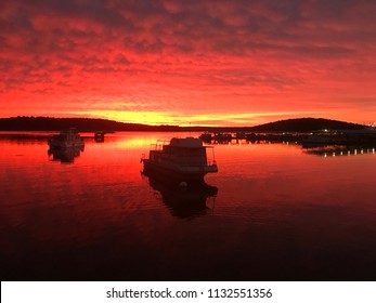 Sunset On Bull Shoals Lake