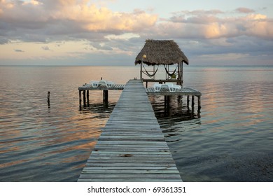 Sunset On Caye Caulker