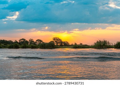 Sunset on the Chobe River, Botswana
