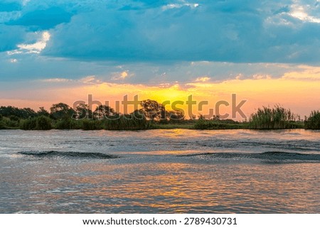 Sunset on the Chobe River, Botswana