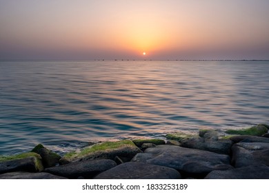 Sunset On The Coast Of The Red Sea In Saudi Arabia