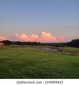 Sunset On A Dairy Farm In NC