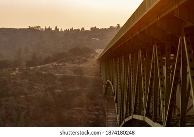 Sunset on the Forest-Hill Bridge (Auburn, California)