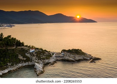 Sunset On Greek Island Thasos