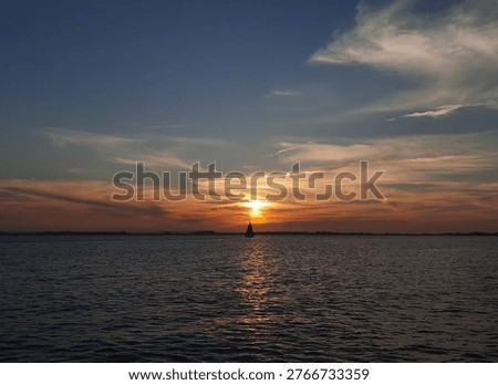 Sunset on the Guiaba River aboard the pirate ship