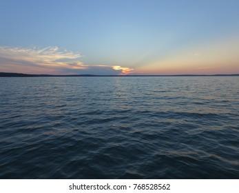 Sunset On Higgins Lake, Michigan