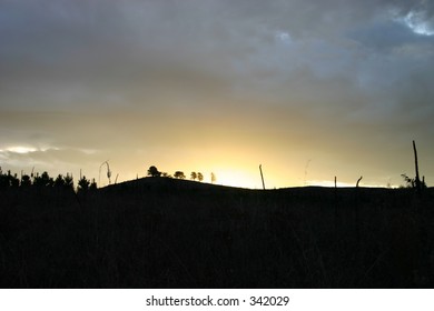 Sunset on a Hill