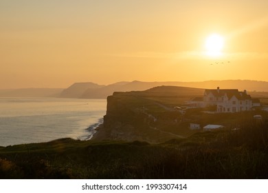 Sunset On Hive Beach, Burton Bradstock, UK