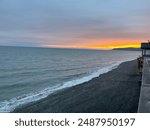 Sunset on the Homer spit in Homer, Alaska