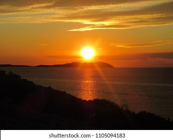sunset on Ibiza, cala gracio