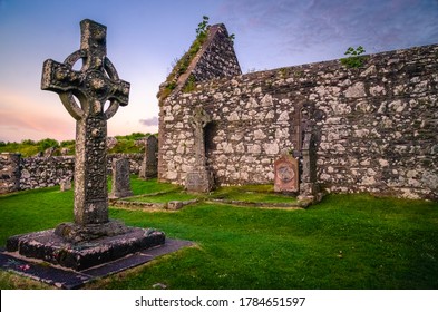 Sunset On Kildalton Chapel Isle Islay Stock Photo 1784651597 | Shutterstock