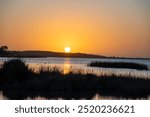 Sunset on Lake Albert at Miningie in South Australia