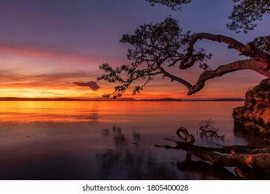 Sunset On Lake Macquarie, Australia