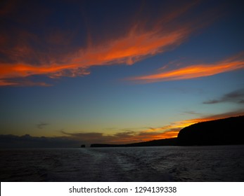 Sunset On Lanai Coast (sweetheart Rock), Lanai, Hawaii