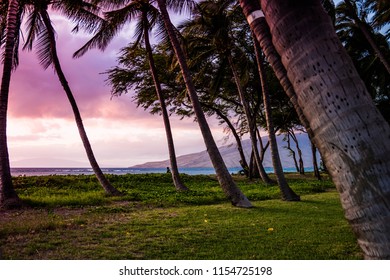 sunset on Maui Hawaiian island