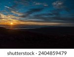 Sunset on Mauna Kea with profile 