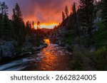 Sunset on the Middle Fork of the Salmon River, Idaho