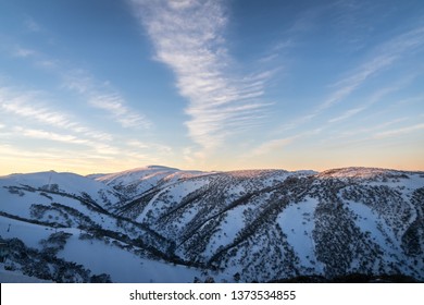 sunset on the mountain
