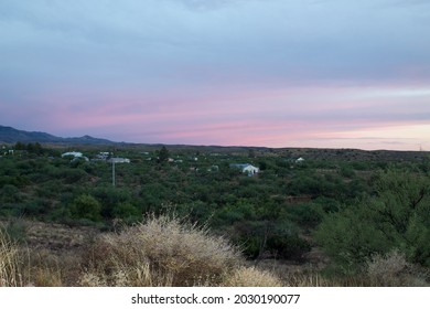 A sunset on the mountain