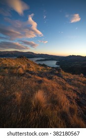 Sunset On The Mountain, Port Hills, Christchurch