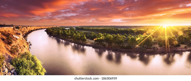 Sunset On The Murray River, South Australia