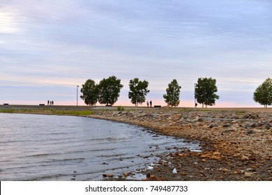 Sunset On Nallikari Beach