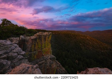 Sunset On New Mexico Cliffs